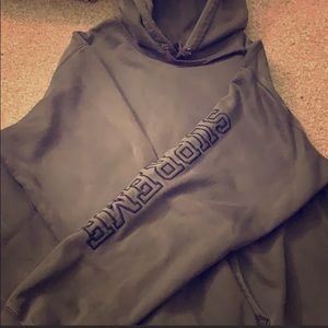 Supreme Grey Pullover Hoodie